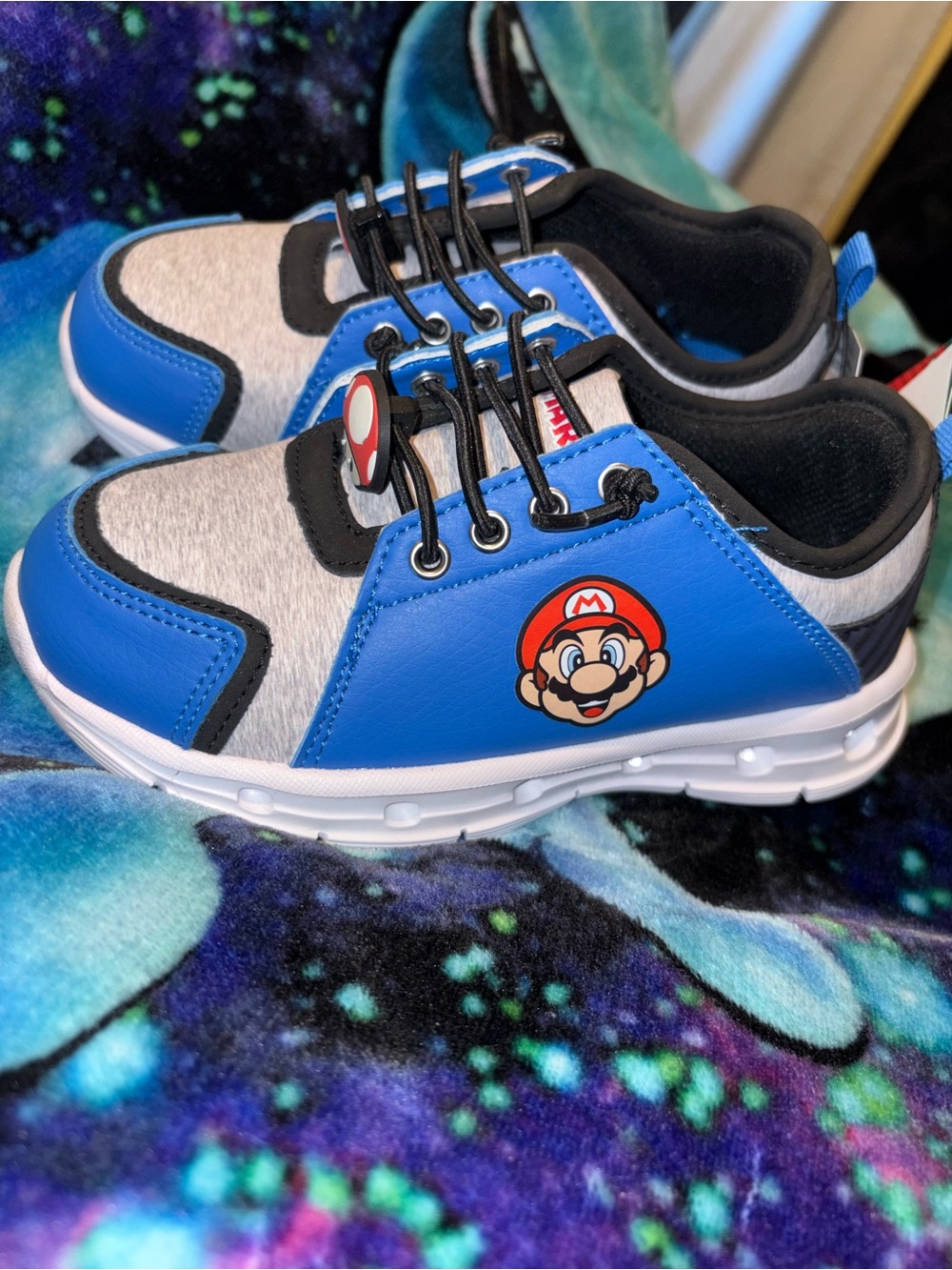 Blue Super Mario Kids Athletic Sneakers